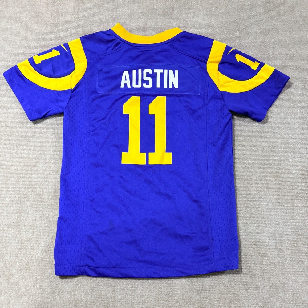 Nike NFL‎ Los Angeles Rams Tavon Austin 11 Jersey Youth Medium Blue Yellow